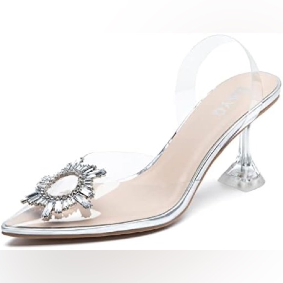 BAYQ, Clear Heels with Sparkle - Picture 4 of 8